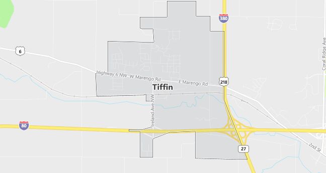 Map of Tiffin, IA