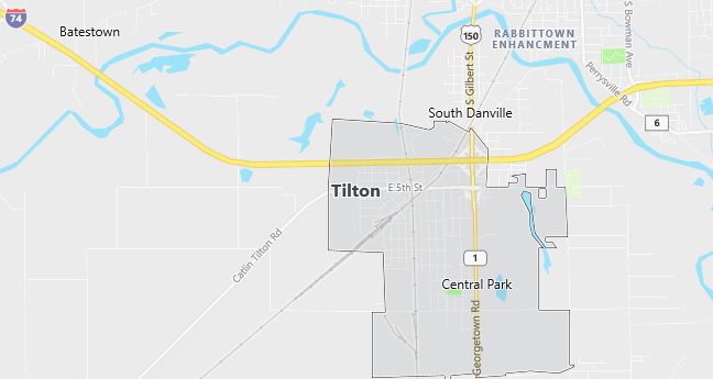 Map of Tilton, IL