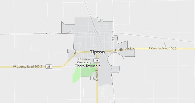 Map of Tipton, IN