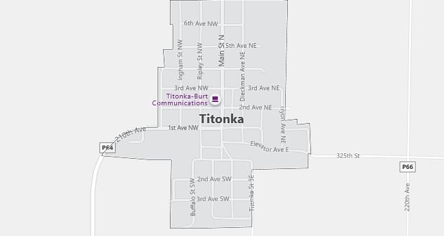 Map of Titonka, IA