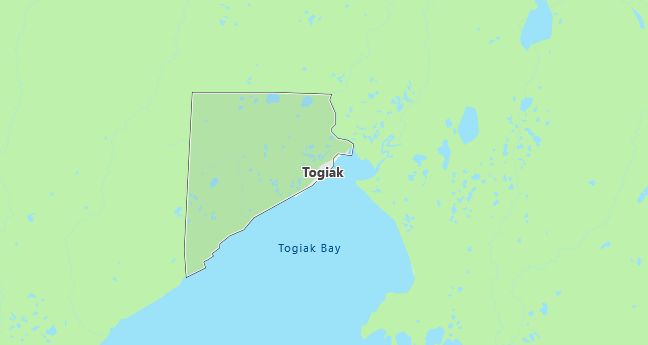 Map of Togiak, AK