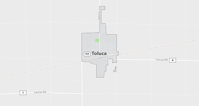 Map of Toluca, IL