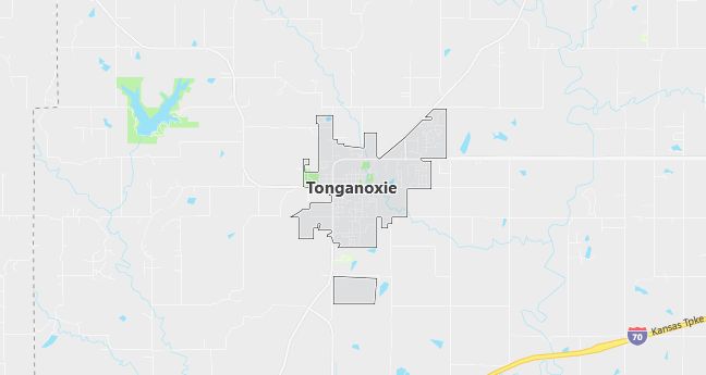 Map of Tonganoxie, KS