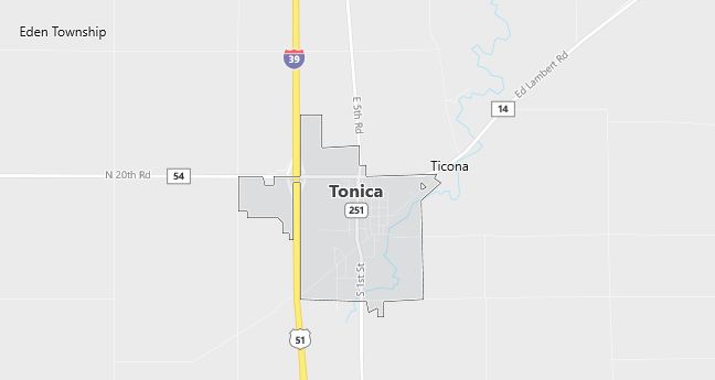 Map of Tonica, IL