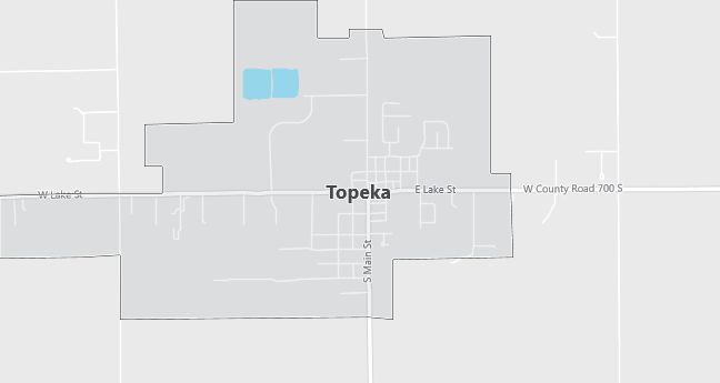 Map of Topeka, IN