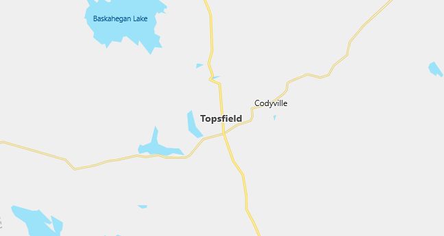 Map of Topsfield, ME