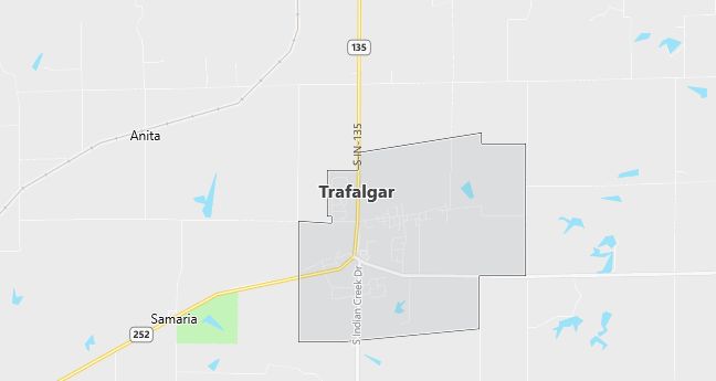 Map of Trafalgar, IN