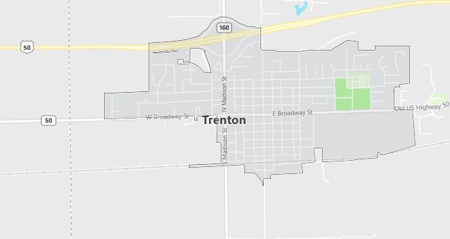 Map of Trenton, IL