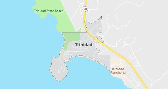 Map of Trinidad, CA