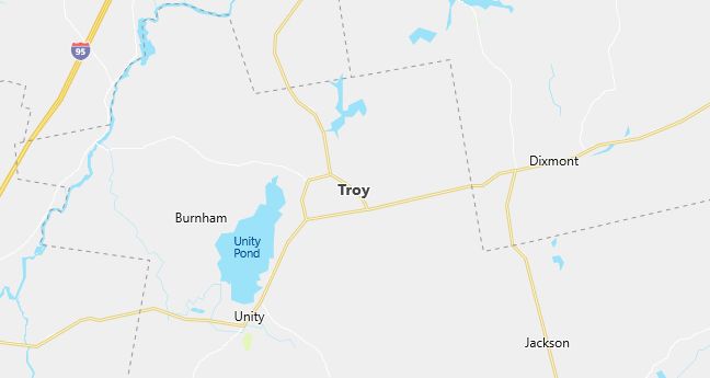 Map of Troy, ME