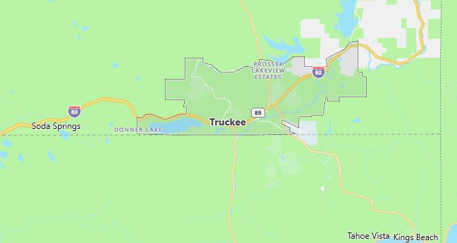 Map of Truckee, CA