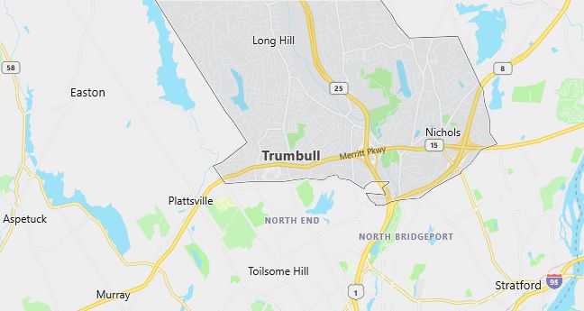 Map of Trumbull, CT