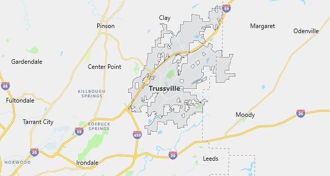 Map of Trussville, AL