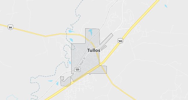 Map of Tullos, LA