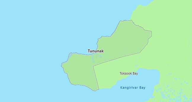 Map of Tununak, AK