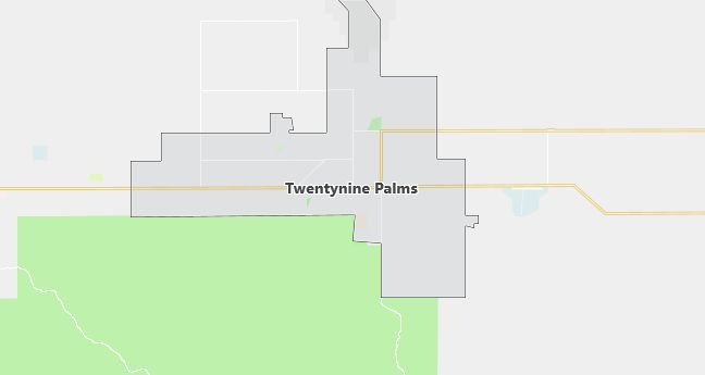 Map of Twentynine Palms, CA