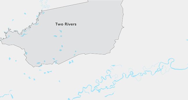 Map of Two Rivers, AK