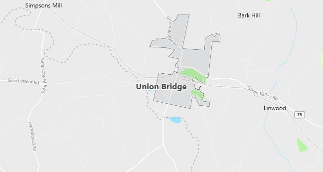 Map of Union Bridge, MD