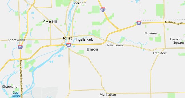 Map of Union, IL