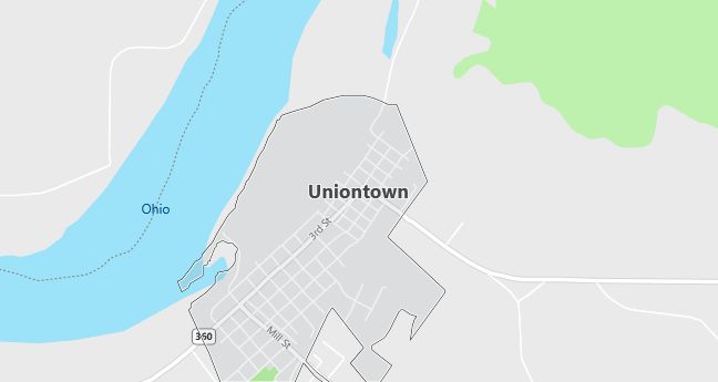 Map of Uniontown, KY