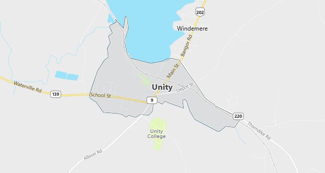 Map of Unity, ME