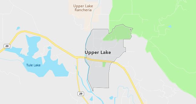 Map of Upper Lake, CA