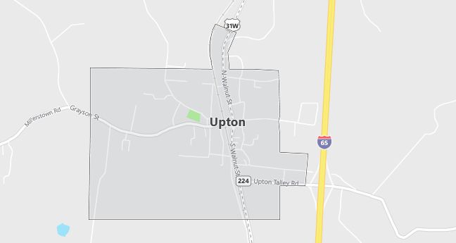 Map of Upton, KY