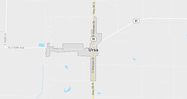 Map of Ursa, IL