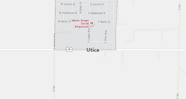 Map of Utica, KS