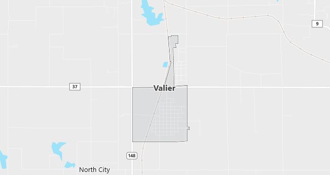 Map of Valier, IL