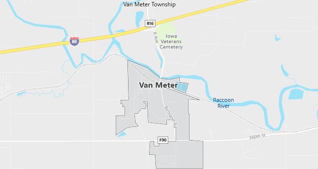 Map of Van Meter, IA