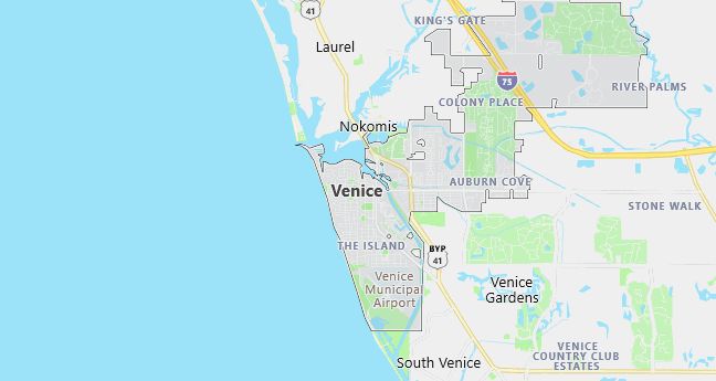 Map of Venice, FL