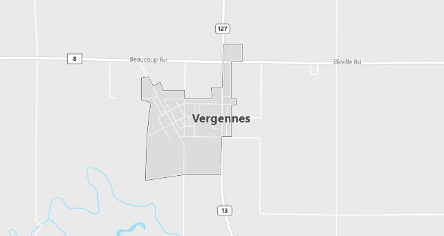 Map of Vergennes, IL