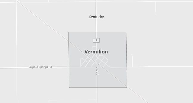 Map of Vermilion, IL