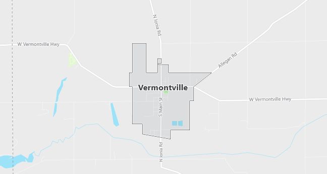 Map of Vermontville, MI