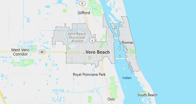 Map of Vero Beach, FL