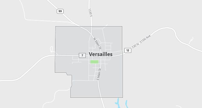 Map of Versailles, IL