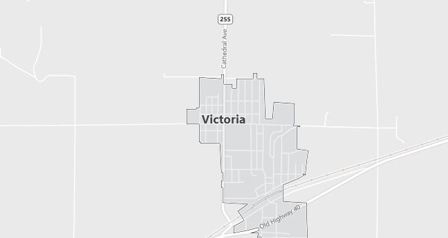 Map of Victoria, KS