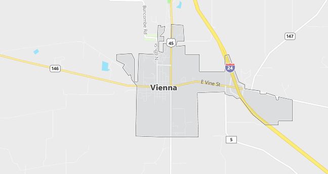 Map of Vienna, IL