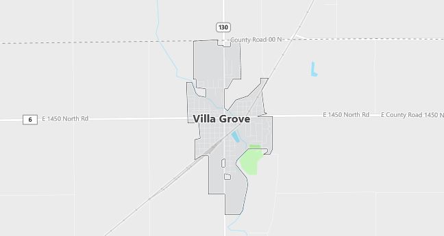 Map of Villa Grove, IL