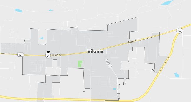 Map of Vilonia, AR