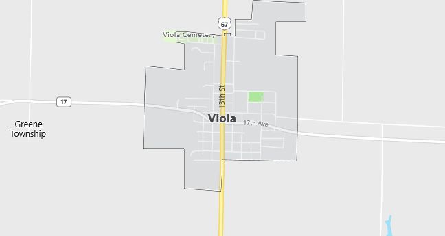 Map of Viola, IL