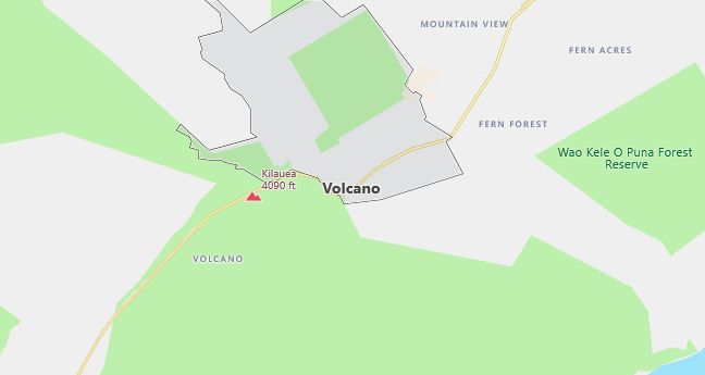 Map of Volcano, HI