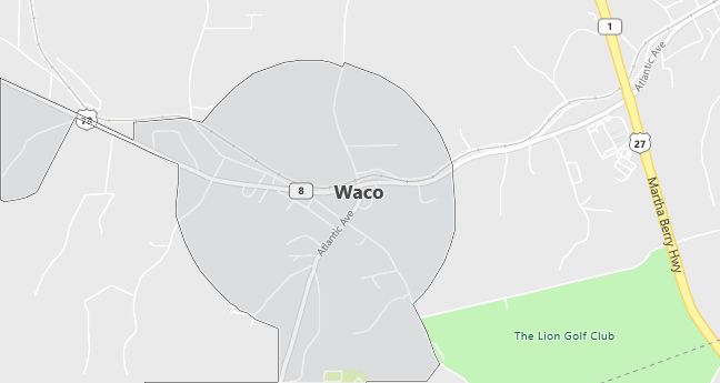 Map of Waco, GA