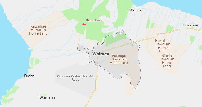 Map of Waimea, HI