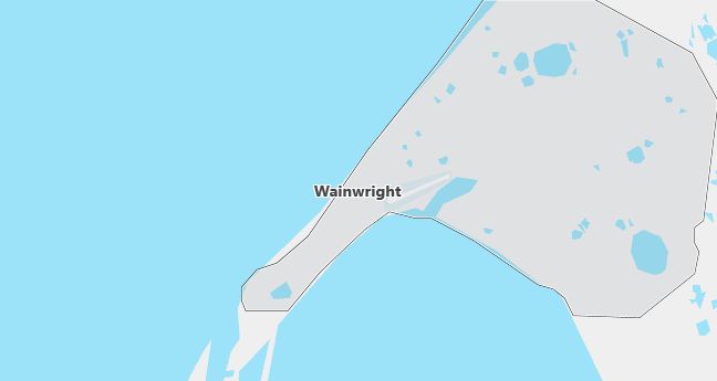 Map of Wainwright, AK