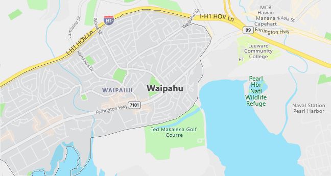 Map of Waipahu, HI