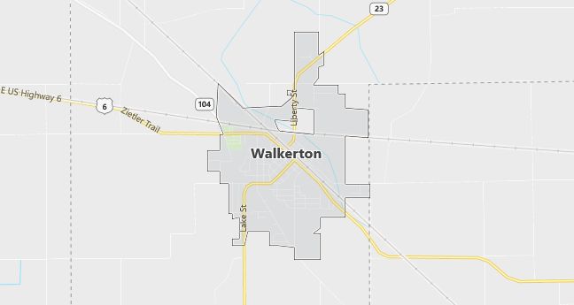 Map of Walkerton, IN