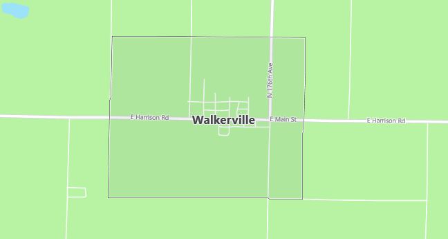 Map of Walkerville, MI