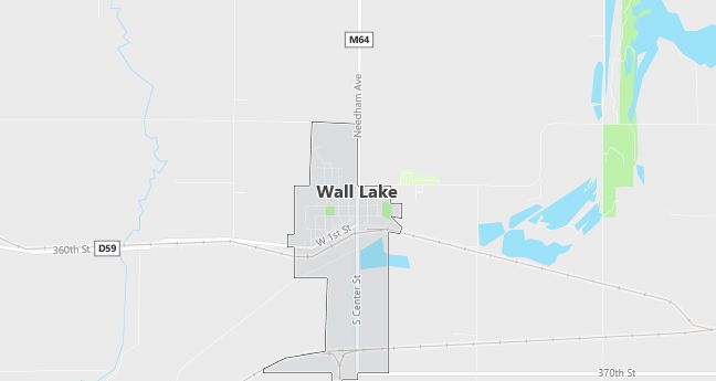 Map of Wall Lake, IA